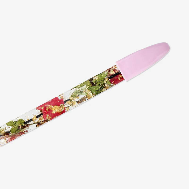 Floral resin ballpoint pen