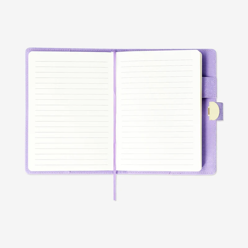 Purple diary with combination lock