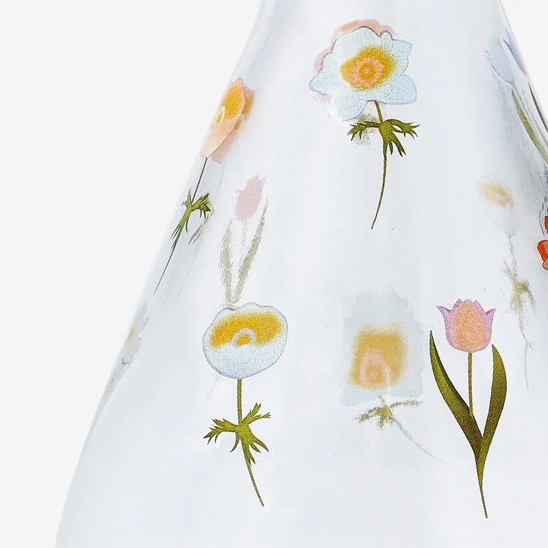 Floral glass vase - 11 cm