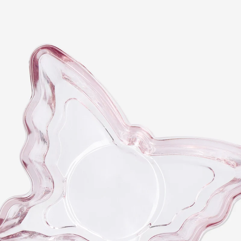 Pink butterfly tealight holder