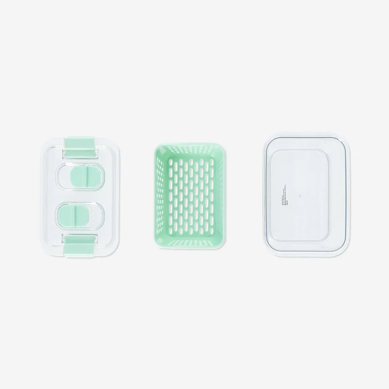 Green food storage for fridge - 14 cm
