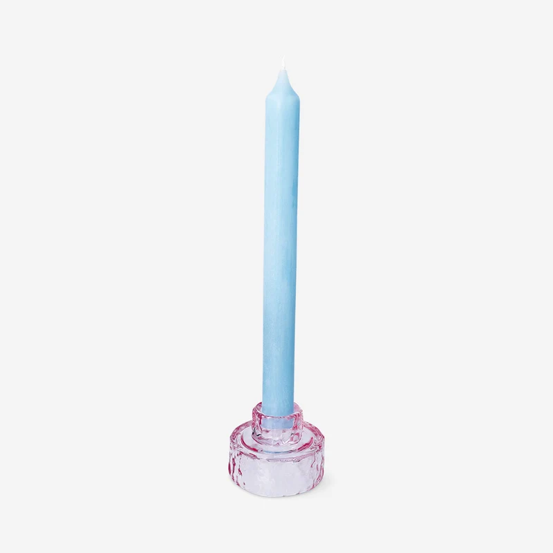 Pink reversible candle and tea light holder