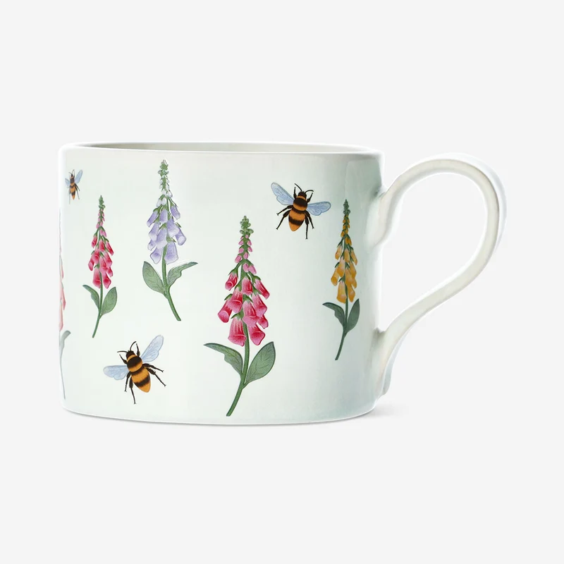 Blue floral mug - 355 ml