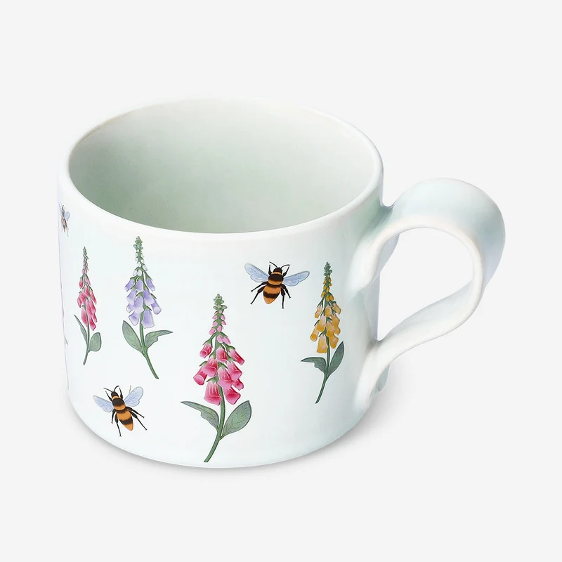 Blue floral mug - 355 ml