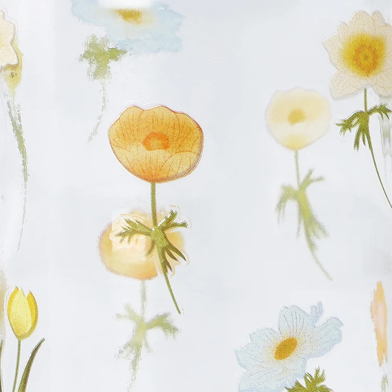 Floral glass vase - 10 cm