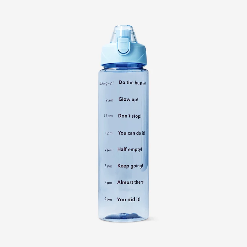 Blue sports drinking bottle - 1 L