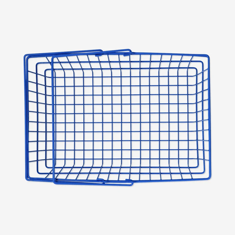 Blue wire basket