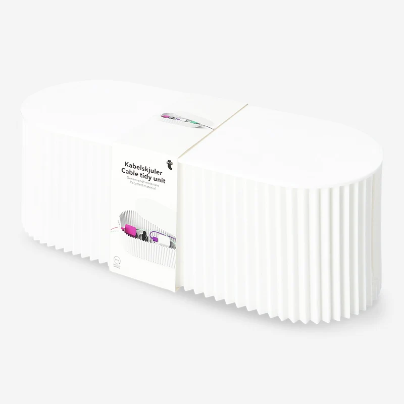 White cable tidy unit