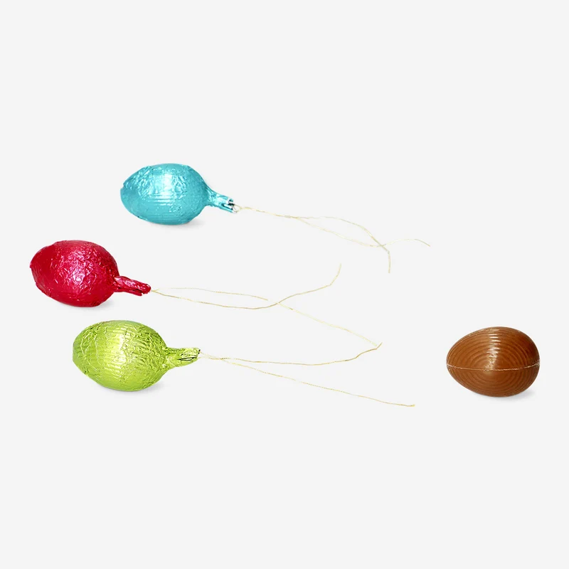 Cocoa confectionery eggs in bag