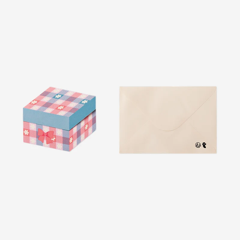Greetings card as gift with flowers