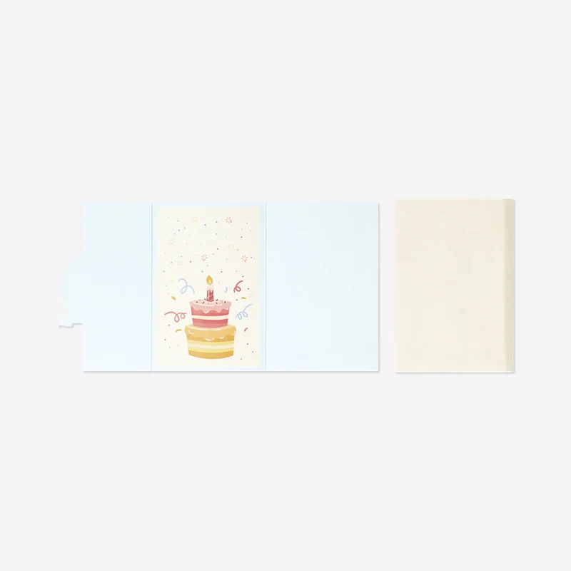 Birthday card with dots and candles