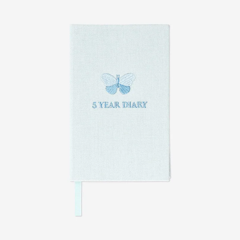 Blue five year diary