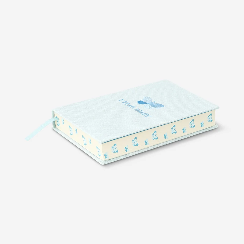Blue five year diary