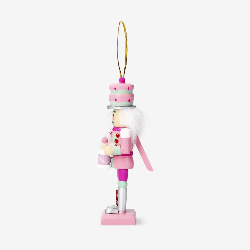 Decorative nutcracker with drum for hanging - 13 cm