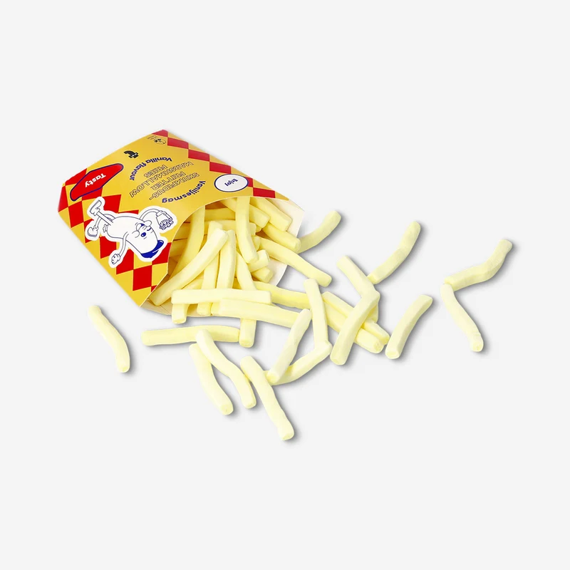 Marshmallow fries in box