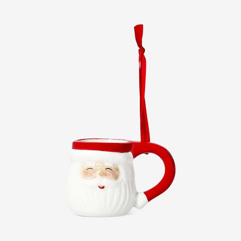 Mini Santa mug ornament
