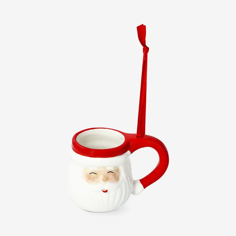 Mini Santa mug ornament
