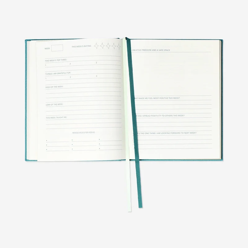 Teal positivity journal
