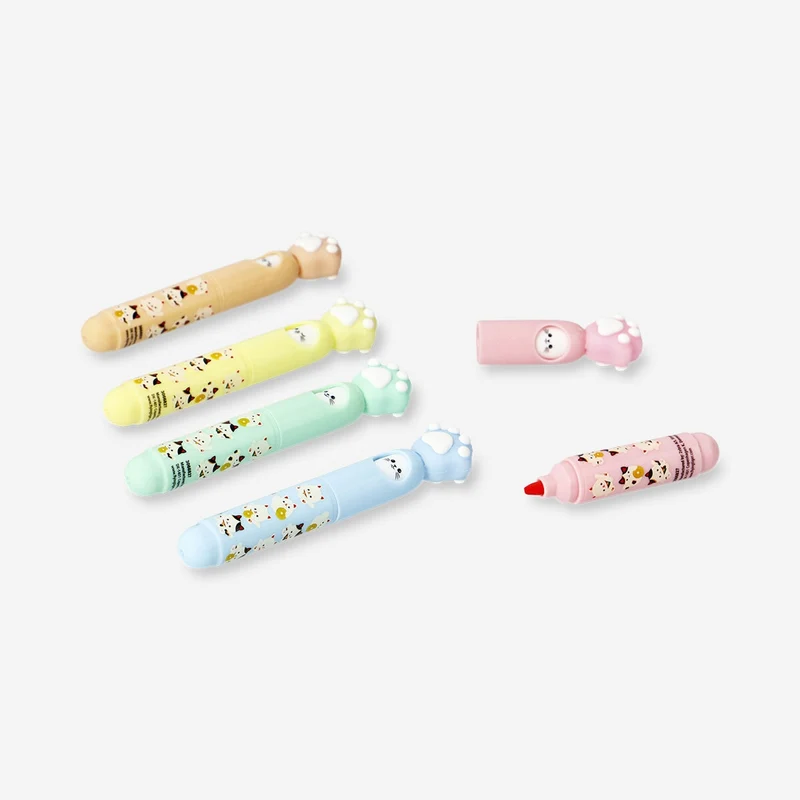 Markers with paws - 5 pcs