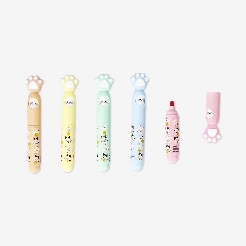 Markers with paws - 5 pcs