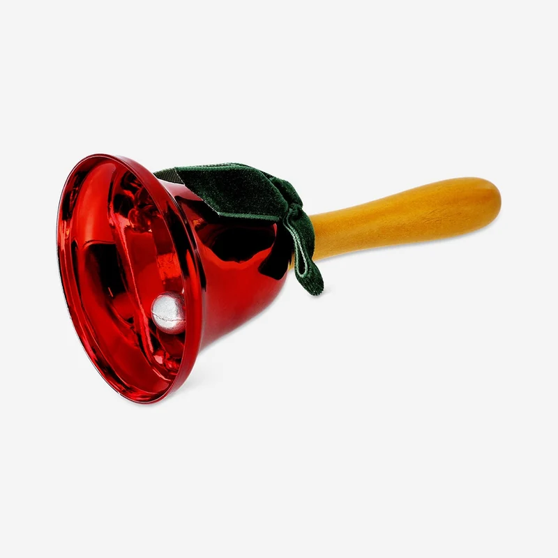 Green and red handbell
