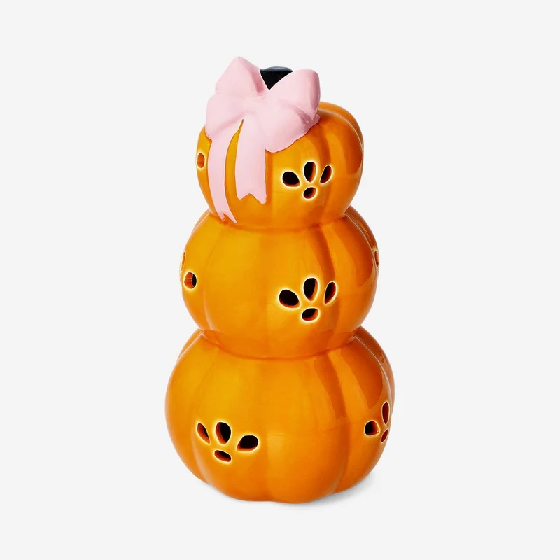 Luminous stacked pumpkins - 23 cm