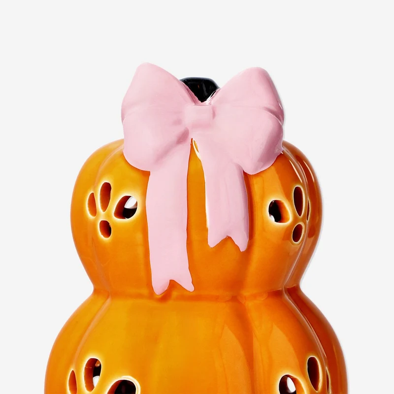 Luminous stacked pumpkins - 23 cm