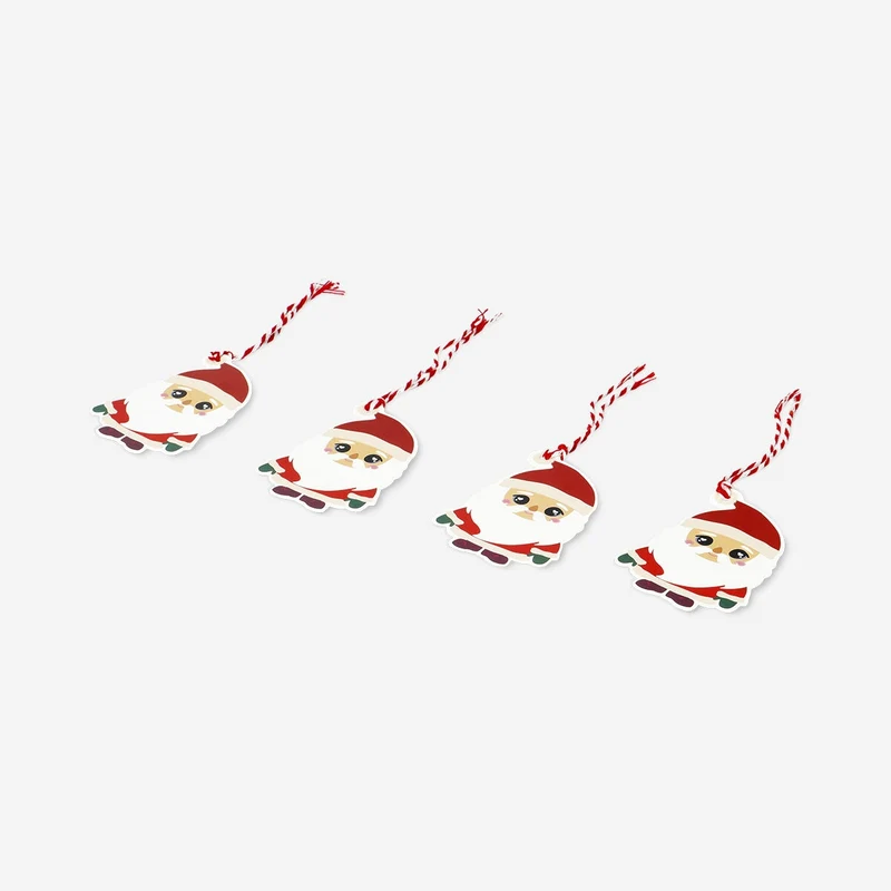 Gift tags with Christmas characters - 8 pcs