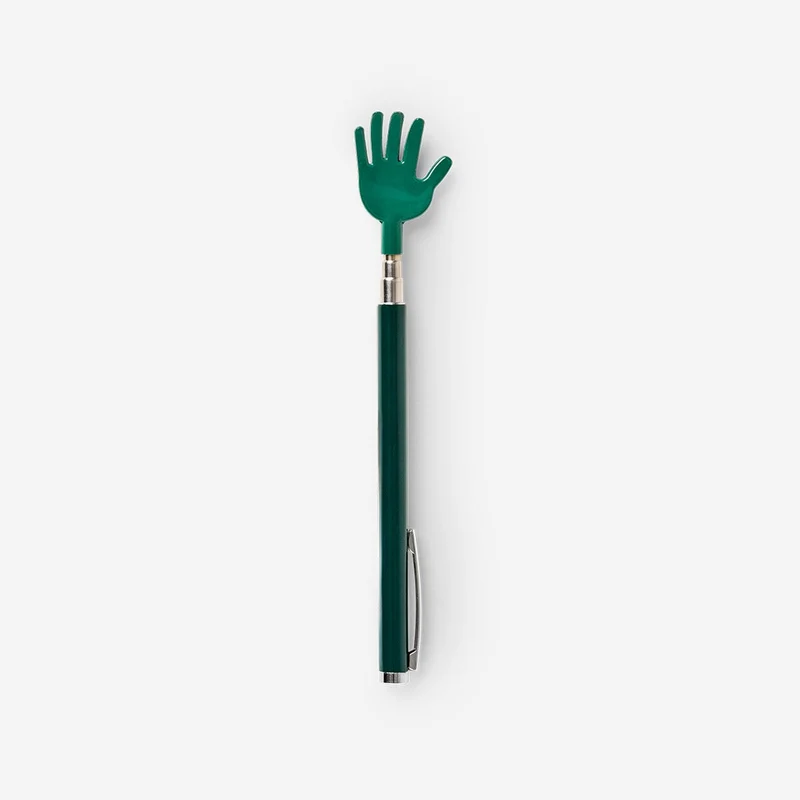 Ballpoint pen with telescopic back scratcher - Black ink