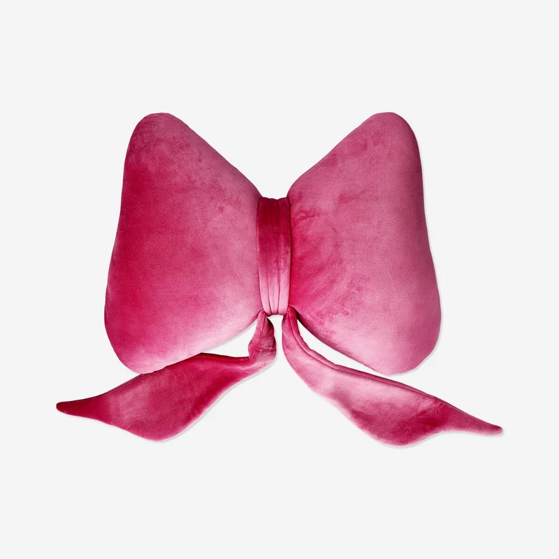 Pink bow cushion