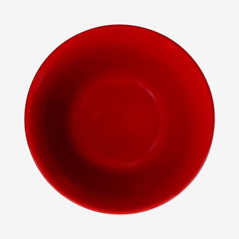 Red bowl with embossed bows - 12 cm