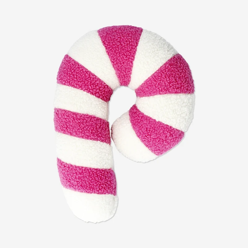 Pink candy cane cushion