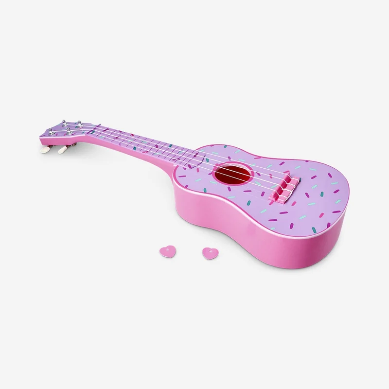 Ukulele with doughnut print