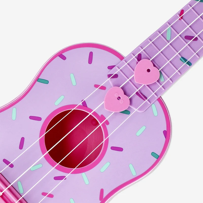 Ukulele with doughnut print