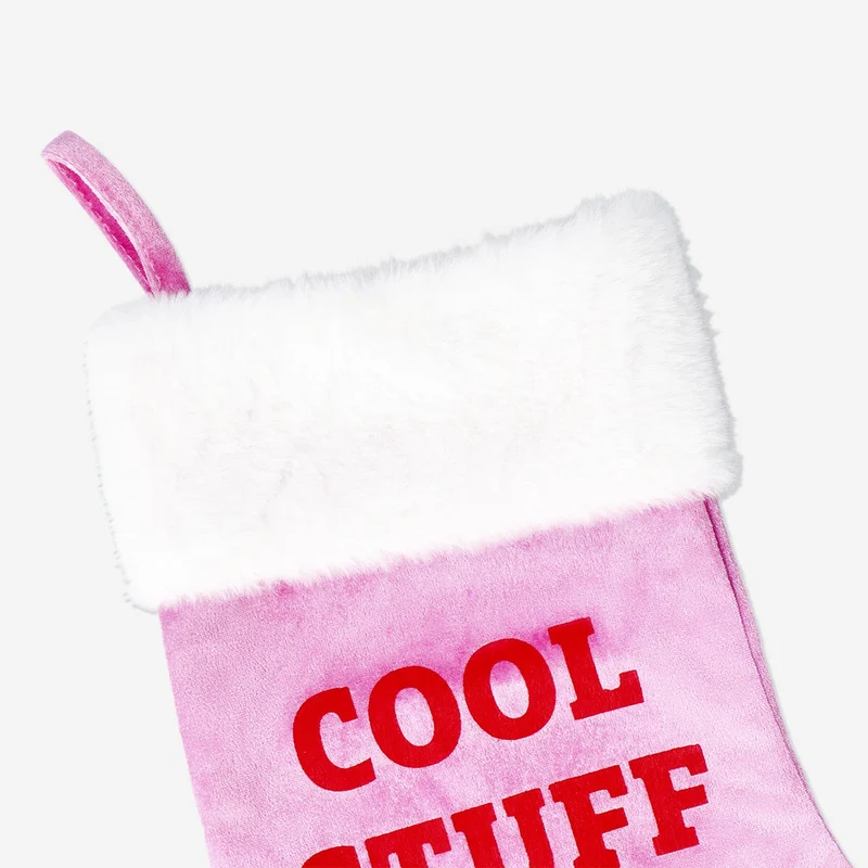 Pink Christmas stocking