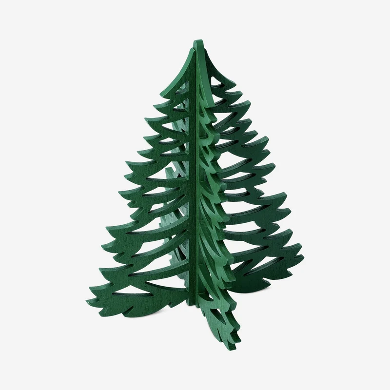 Decorative small assembly Christmas trees - 2 pcs