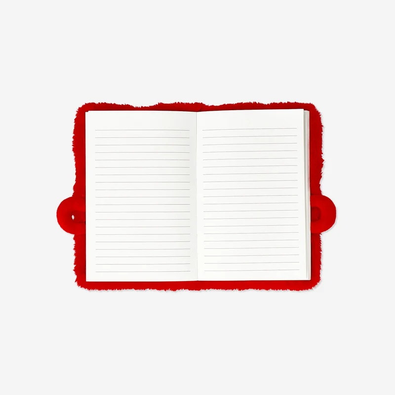 Notebook - Plush hot chocolate cover