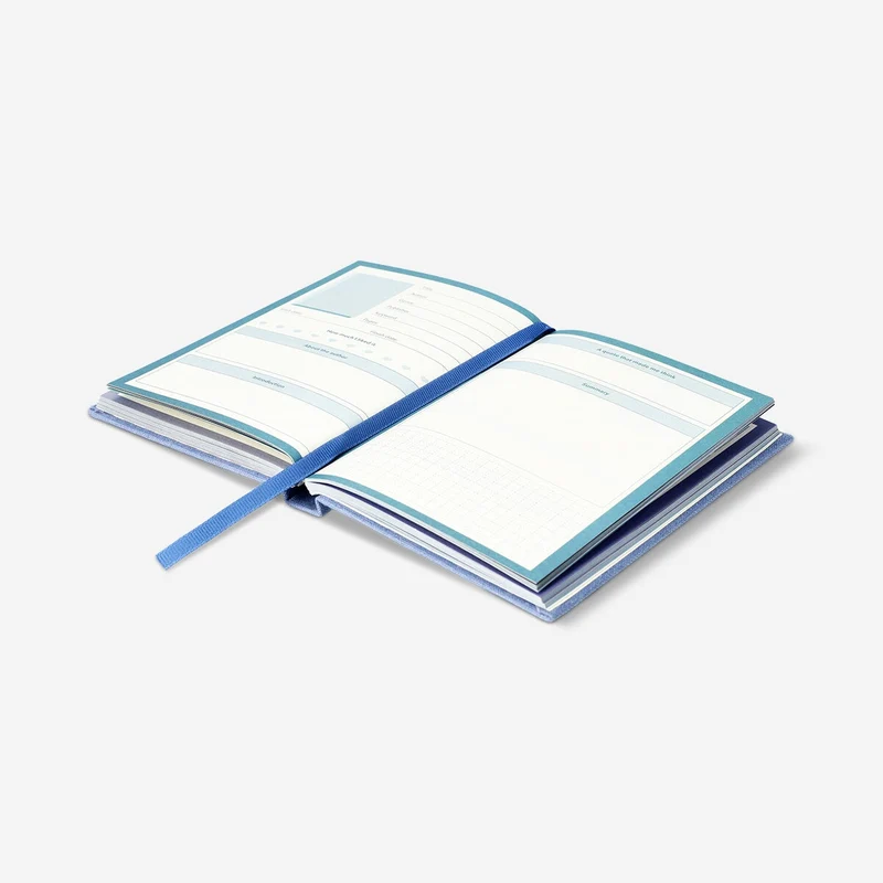 Book journal with linen cover - English