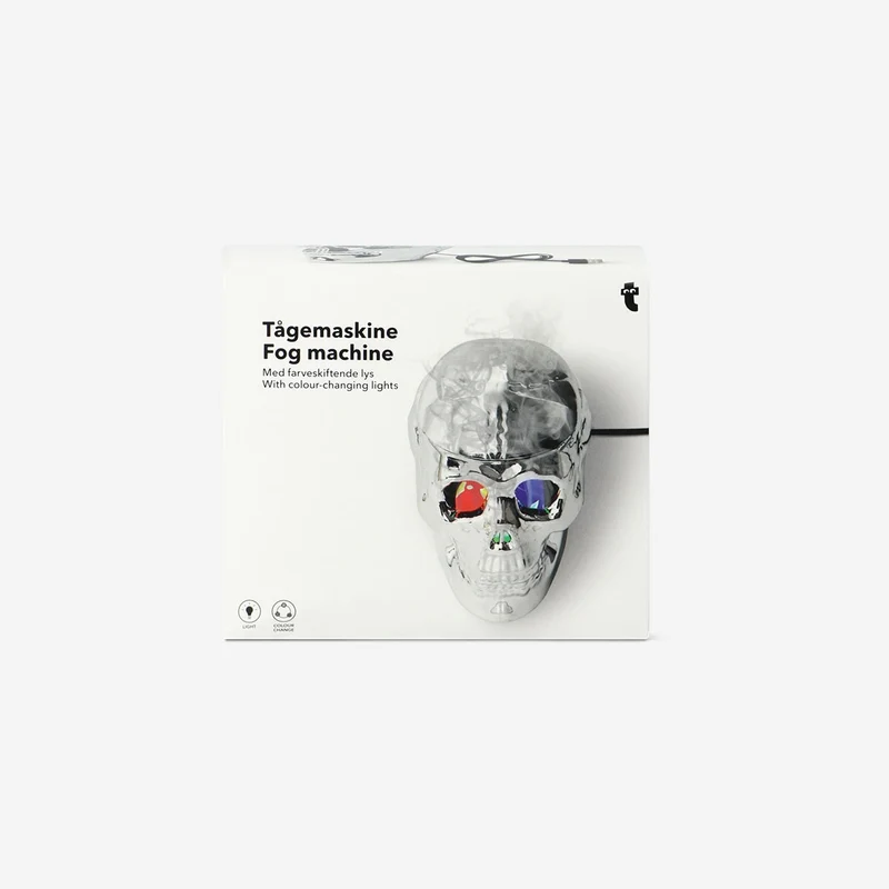 Skull fog machine with light