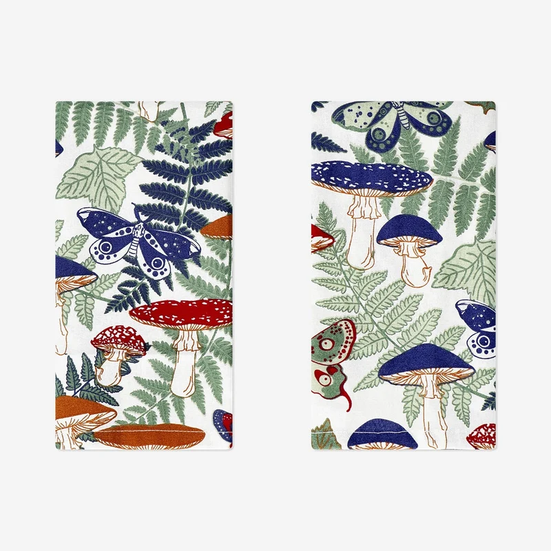 Forest print fabric napkins - 2 pcs