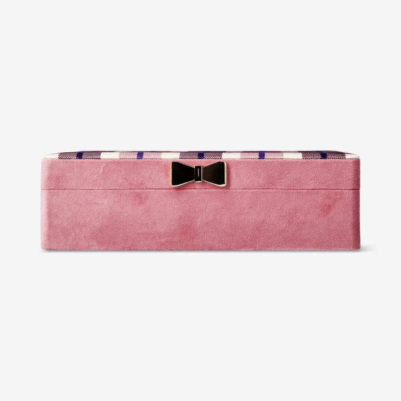 Velvet jewellery box with print - 25 cm