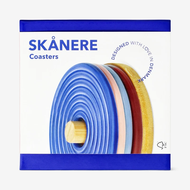 Ceramic coasters - 4 pcs