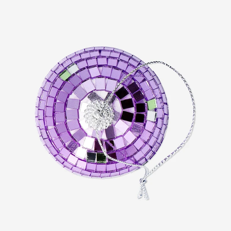 Christmas bauble - Purple disco ball