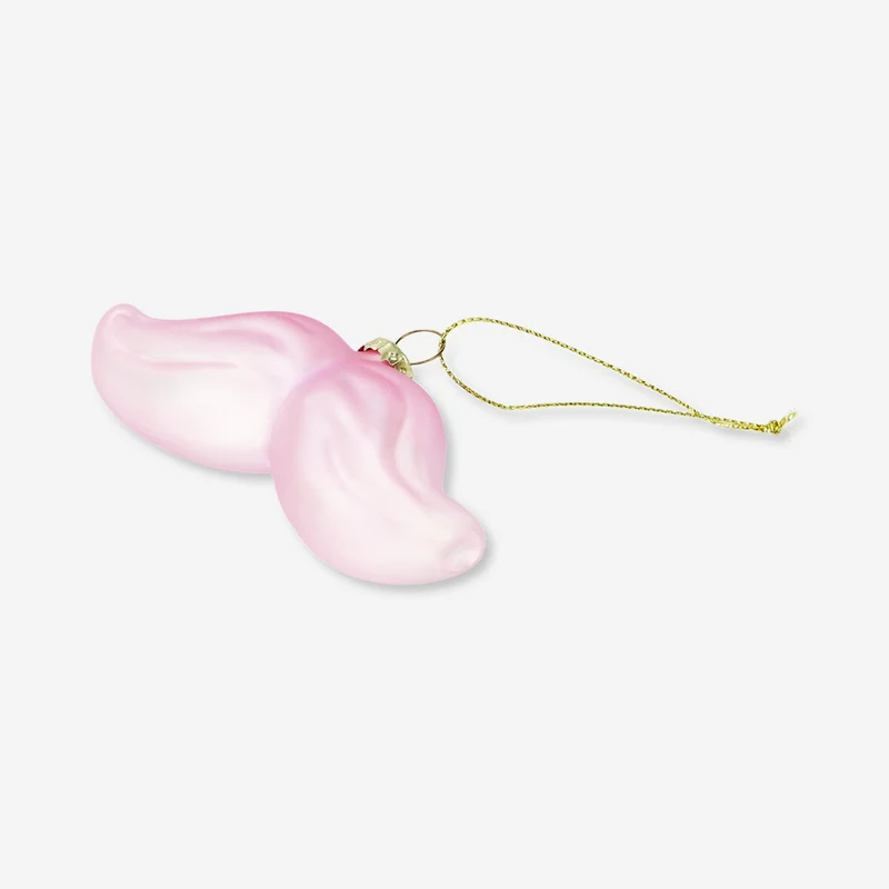 Christmas bauble - Pink moustache
