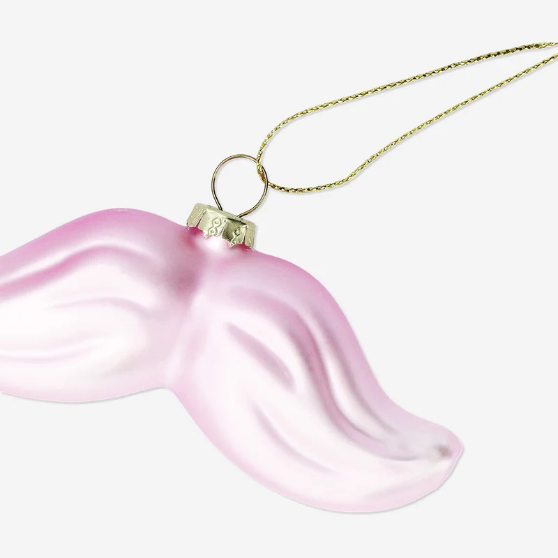 Christmas bauble - Pink moustache