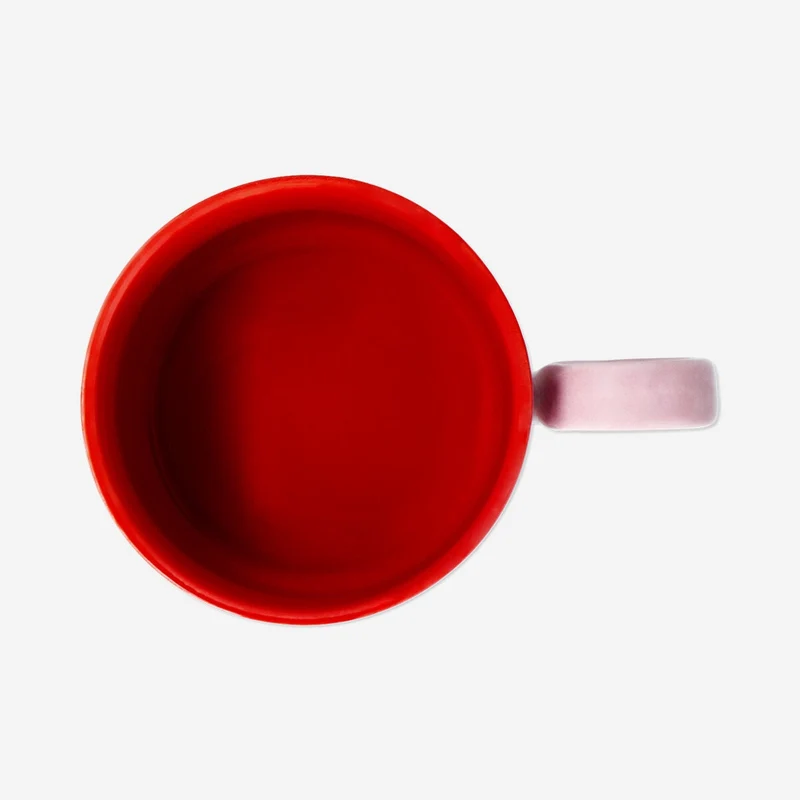 Pink mug with candy canes - 300 ml