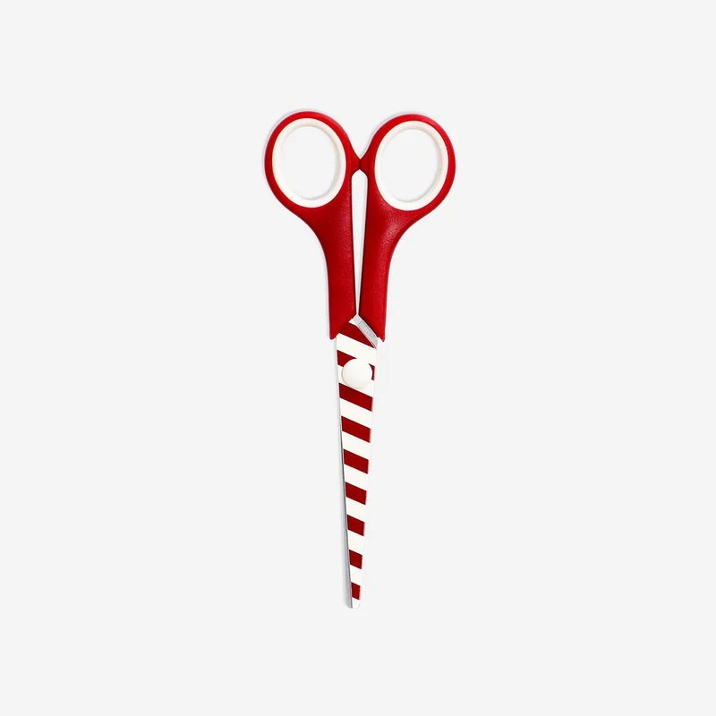 Candy cane striped scissors - 17 cm