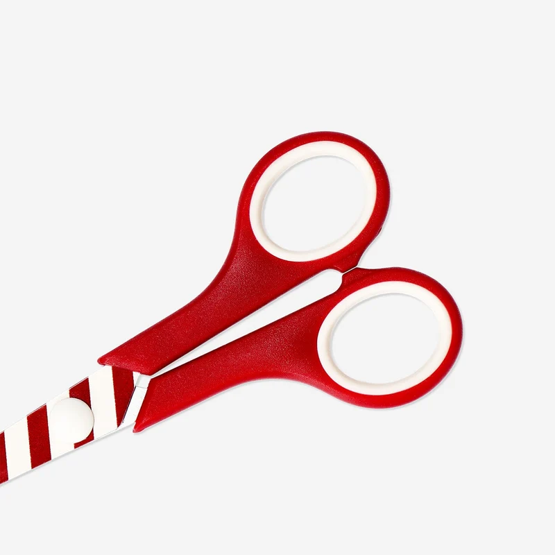 Candy cane striped scissors - 17 cm