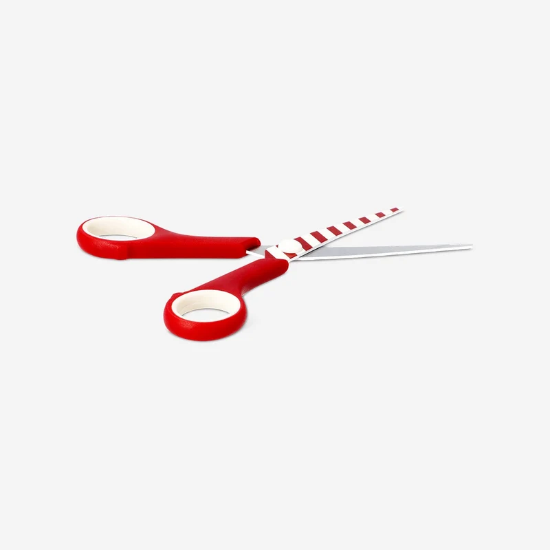 Candy cane striped scissors - 17 cm