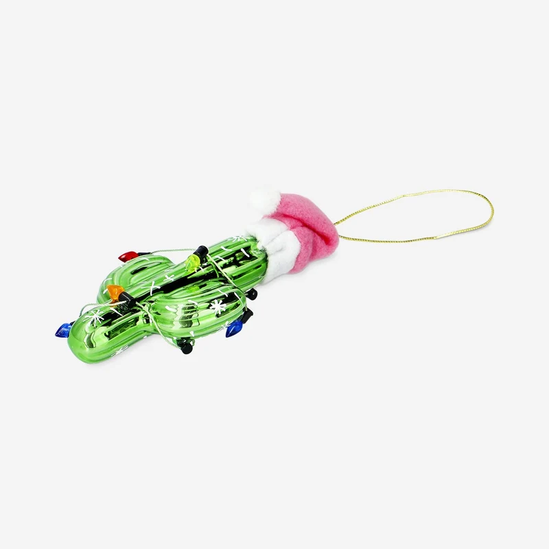 Christmas bauble - Cactus with Santa hat